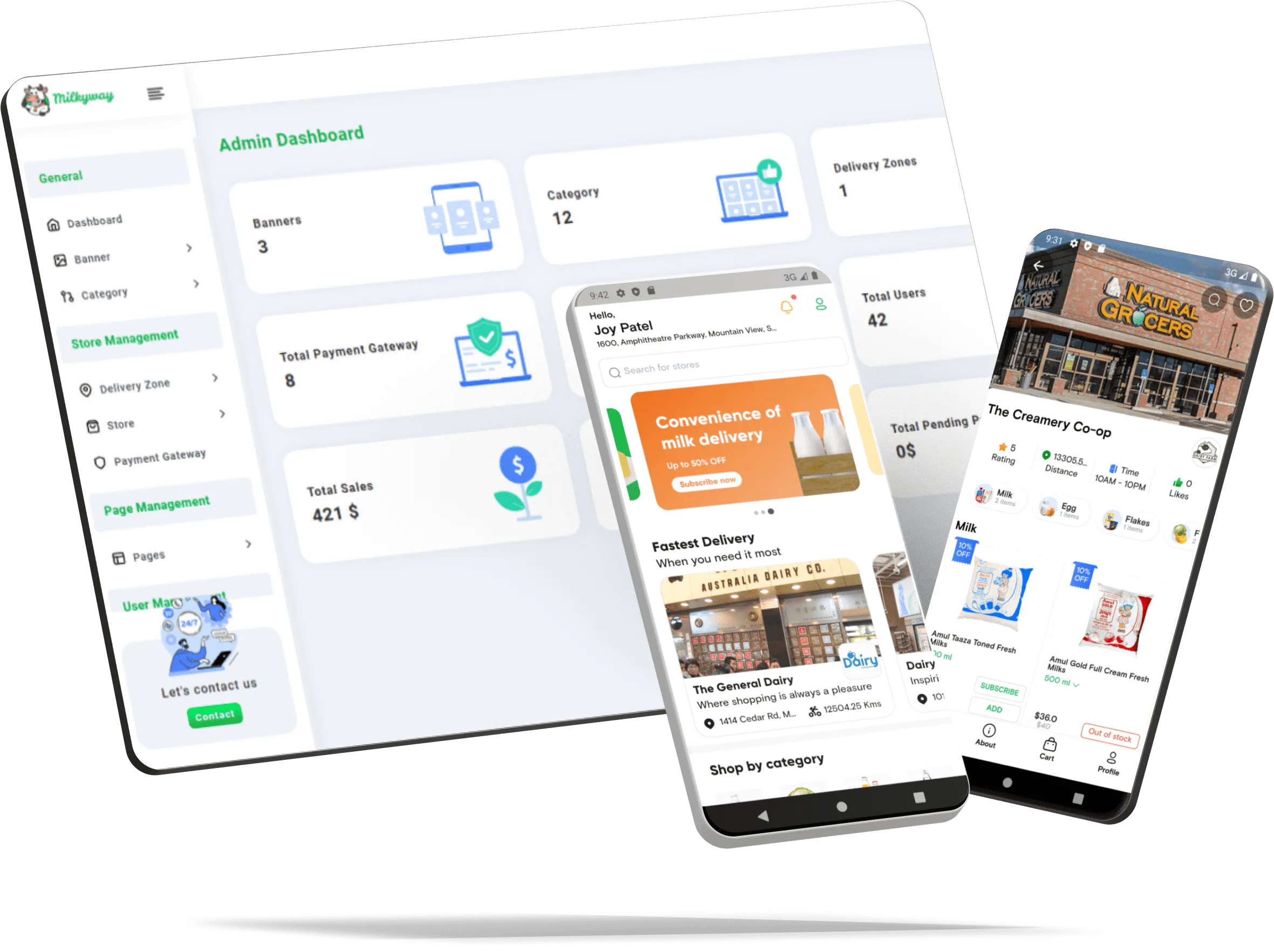 Milk Delivery App Development Ready In 2 Days hero preview