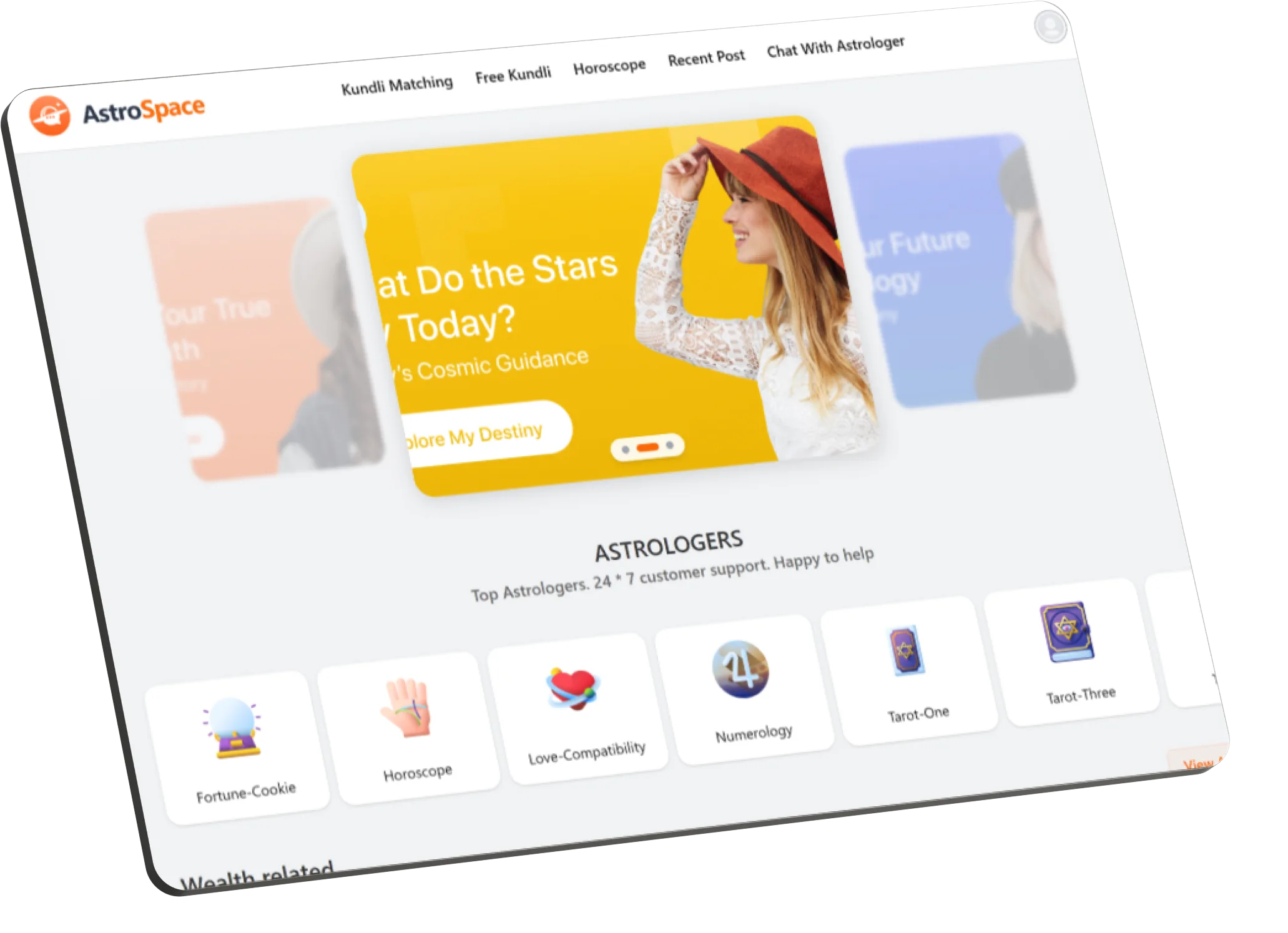 Astrology website preview