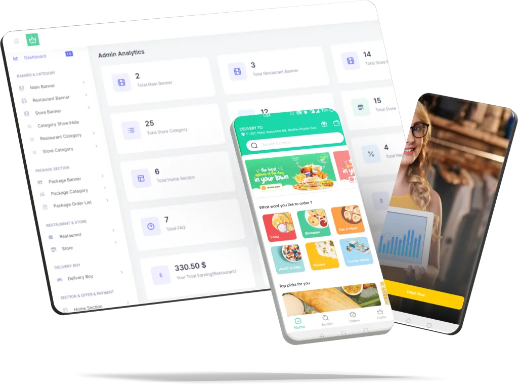 Food delivery app development cost hero image