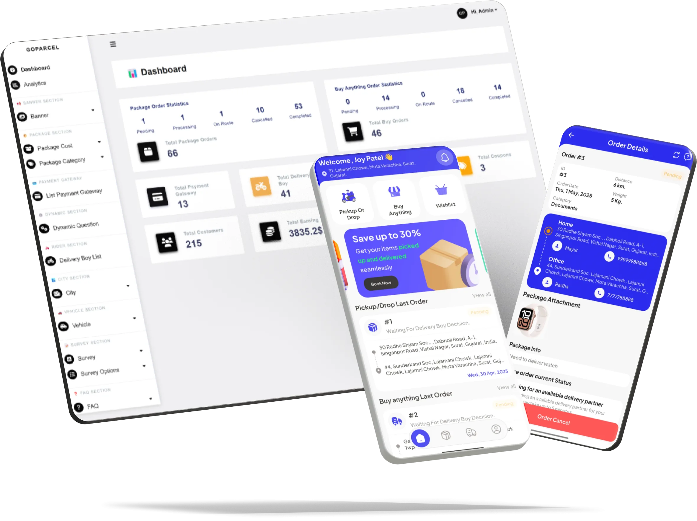 Courier app preview