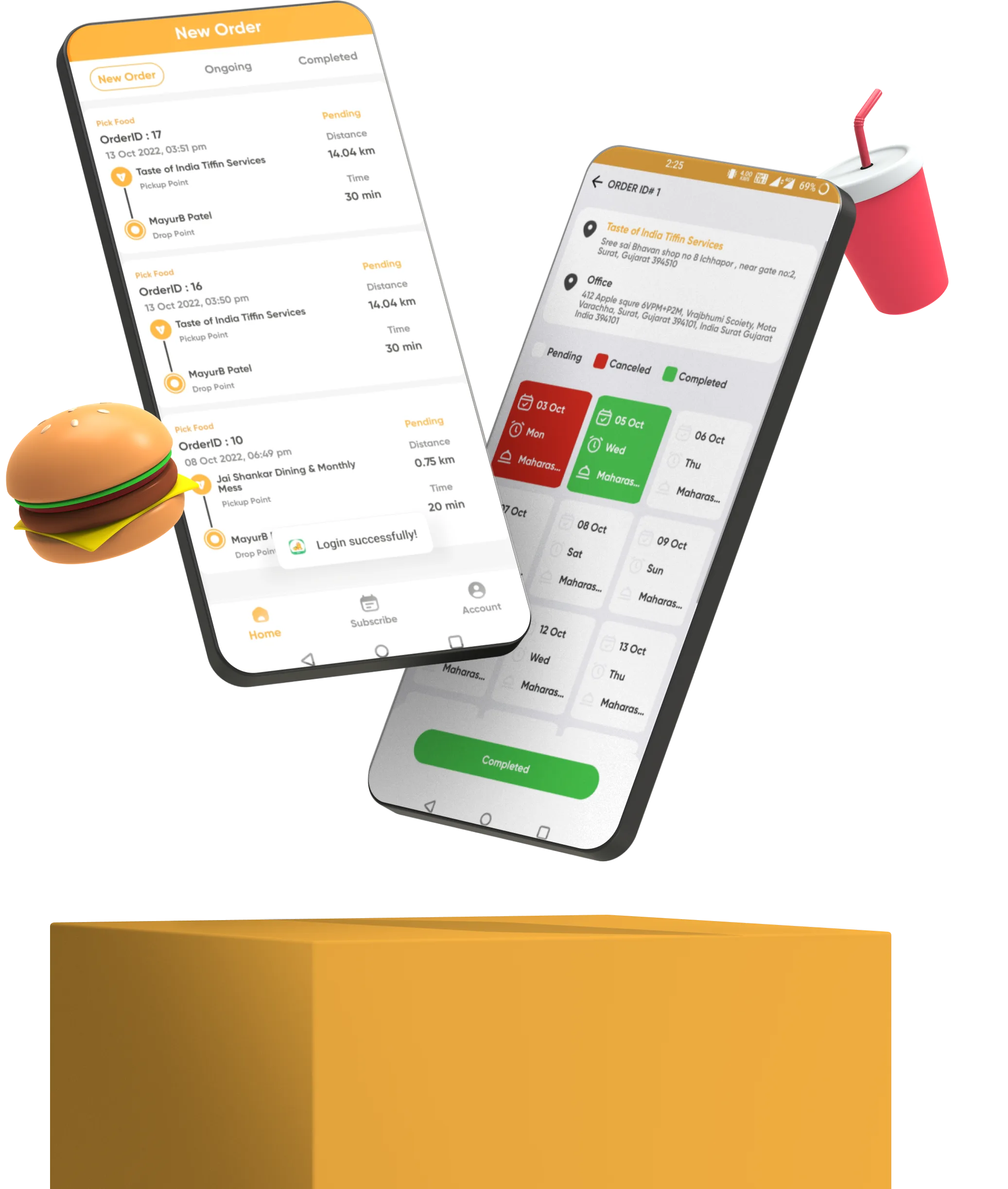 Lunchbox Deliveryboy App screenshot