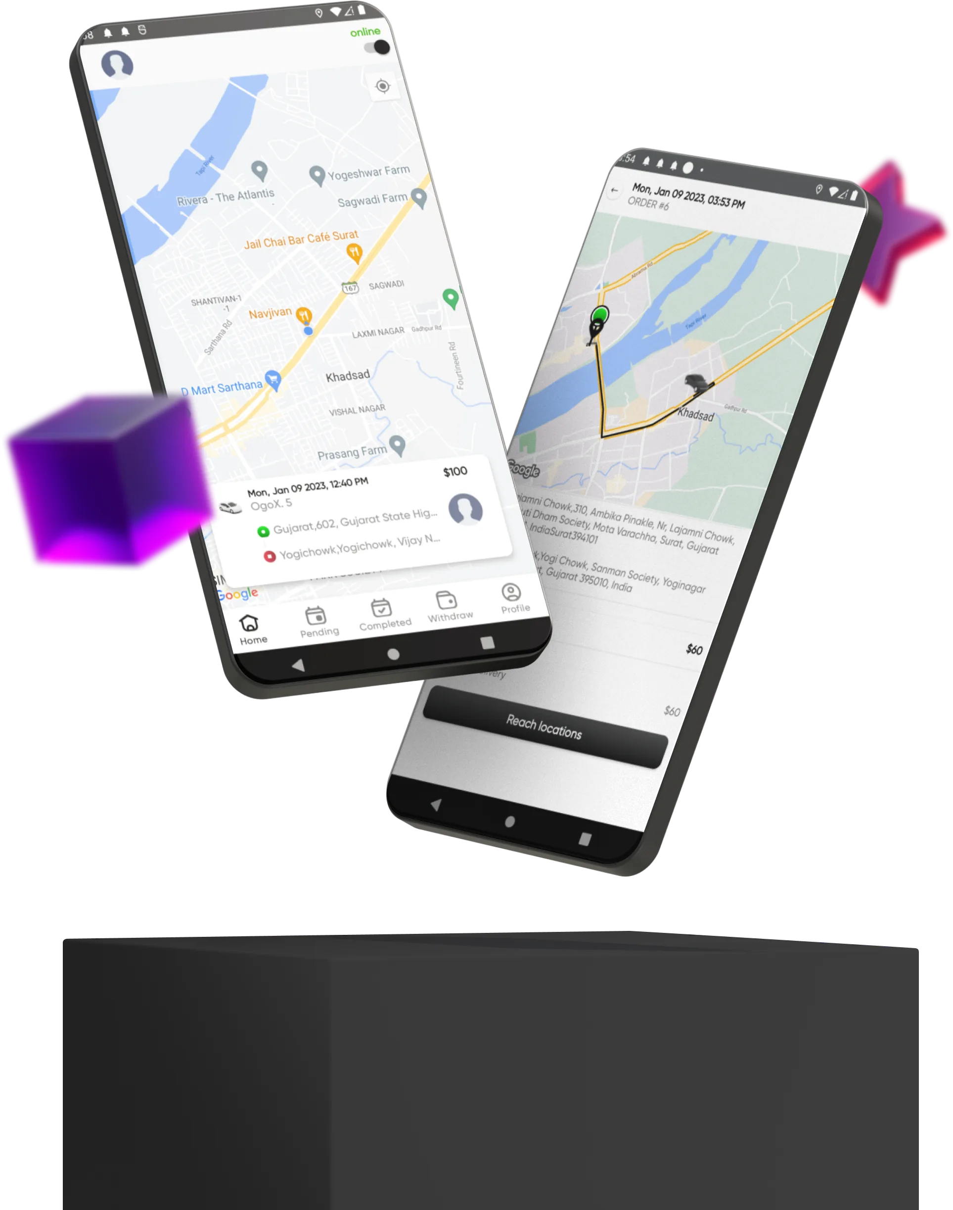 Ogo Taxi Driver App screenshot