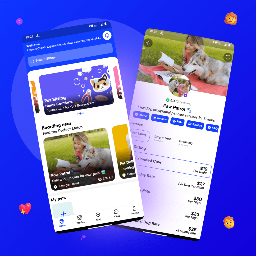 Rover Clone Pet Care App by CSCODETECH