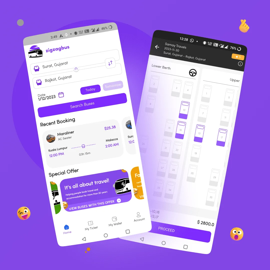 Single-Vendor Bus Ticket Booking App