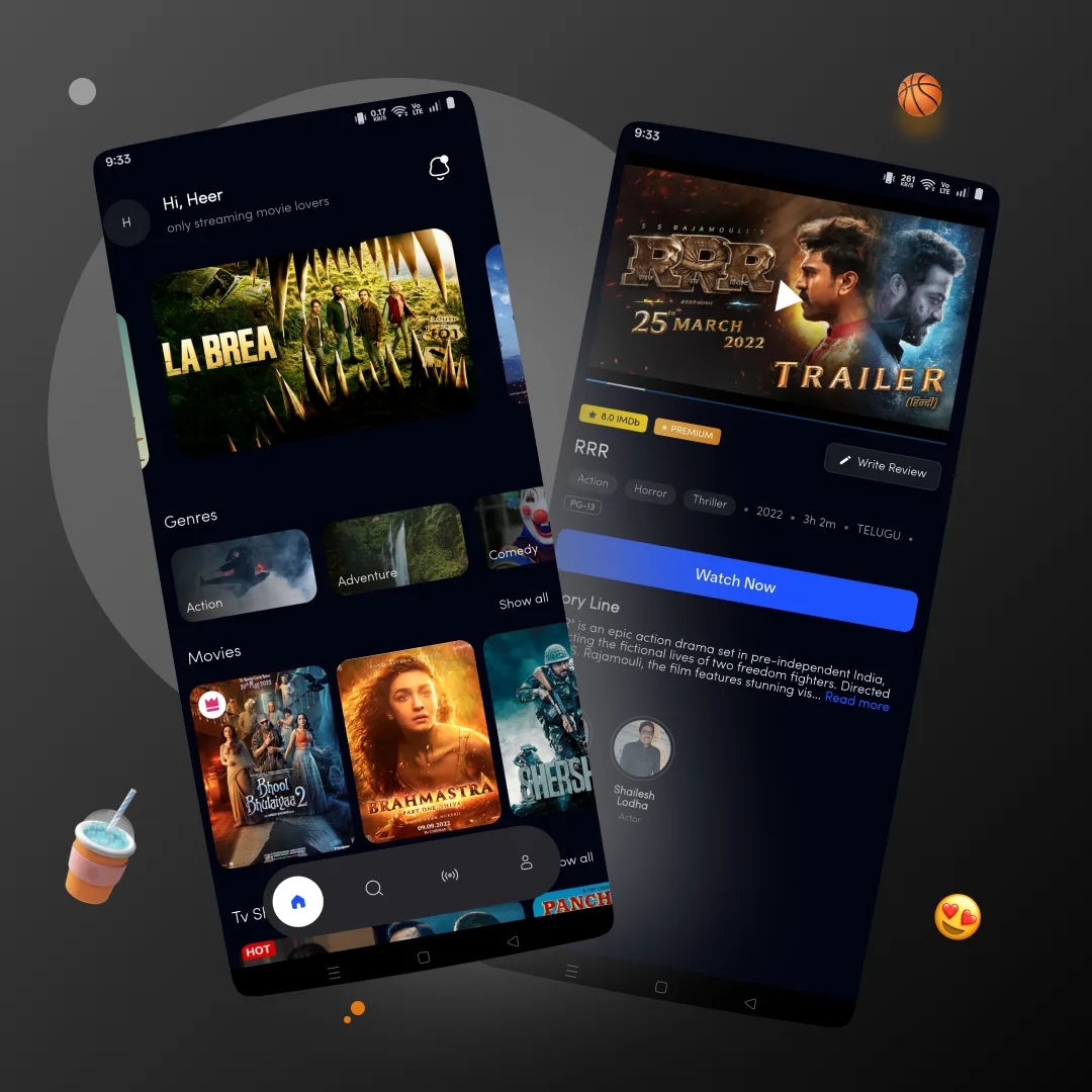 OTT & Live TV Movie Portal App