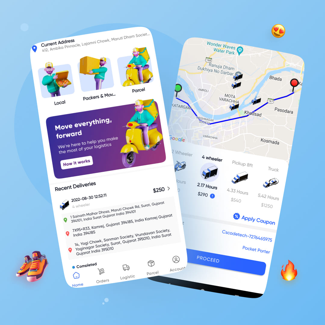 Courier & Parcel Delivery App