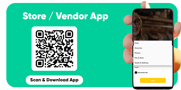 Deliveryking Stores QR Code app demo preview