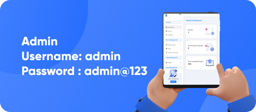 Pharmafast Admin panel demo preview