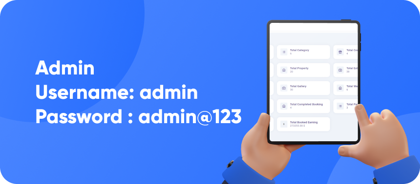 Goproperty Admin panel demo preview